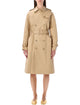 A.p.c. A.p.c. Greta Trench Coat In Beige Waterproof Gabardine
