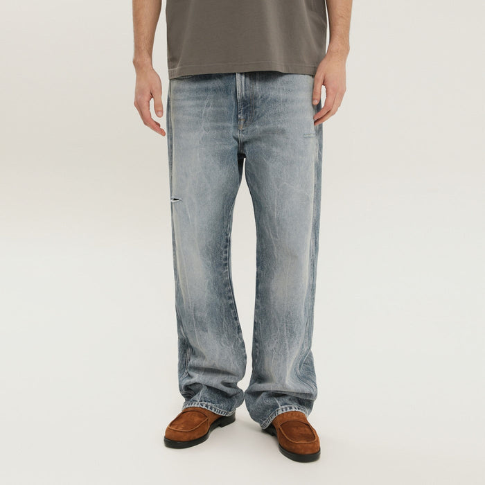 1989 Studio Rhodesian Pants In Stone Blue Denim