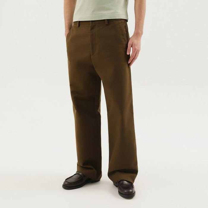 1989 Studio  Olive Green Straight Leg Cotton Pants