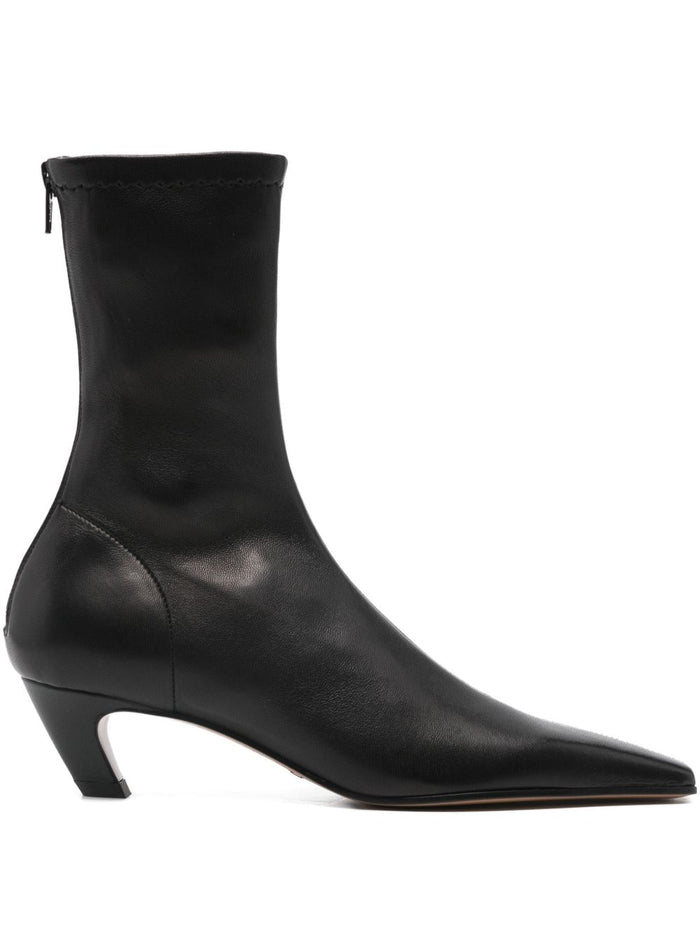 Khaite Arizona Ankle Boots In Leather