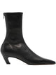Khaite Arizona Leather Ankle Boots