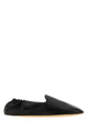 The Row Black Nappa Leather Casa Ballerinas
