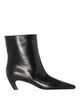 Khaite Arizona Square Toe Boot Black