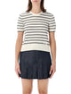 A.p.c. A.p.c. Striped Short-Sleeve Knit Top