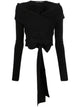 Dolce & Gabbana Wrap Top With Cut-Out Design