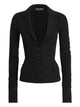Dolce & Gabbana Single-Breasted Wool Canvas Jacket