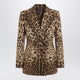 Dolce & Gabbana Leopardprint Doublebreasted Wool Jacket