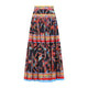 Dolce & Gabbana Multicolor Popeline Midi Carretto Skirt