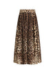 Dolce & Gabbana Leo Print Cotton Skirt