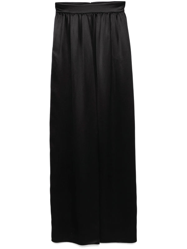 Dolce & Gabbana Black Viscose Long Skirt