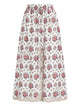 Dolce & Gabbana White Skirt With Flowers, Long Elast Band