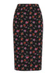 Dolce & Gabbana Black Elastan Silk Skirt
