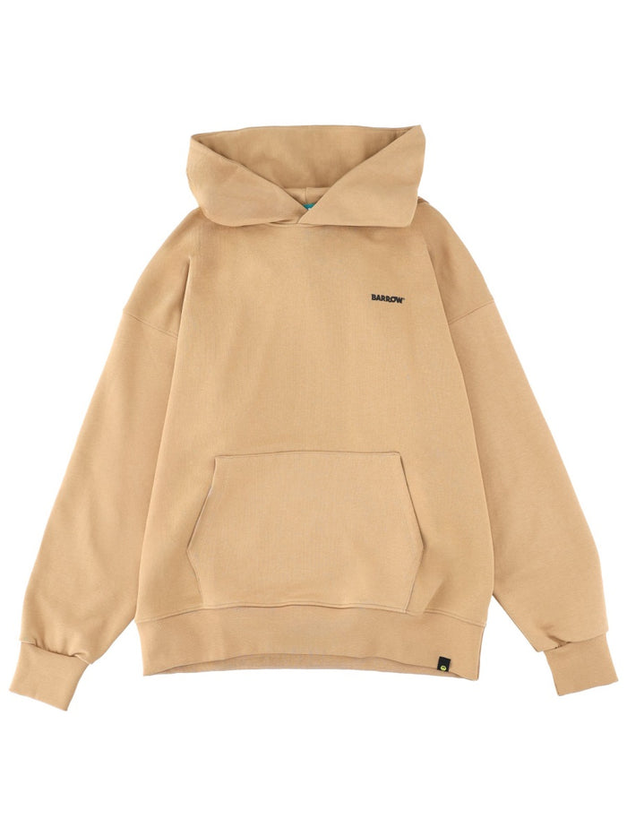 Barrow Beige Cotton Sweatshirt