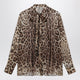 Dolce&Gabbana Leopard-Print Silk Georgette Shirt