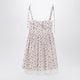 Dolce&Gabbana White Mini Dress With Roselline Print