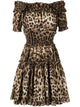 Dolce & Gabbana Leopard Poplin Mini Dress