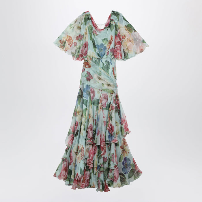 Dolce&Gabbana Long Floral Chiffon Dress