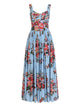 Dolce & Gabbana Abito Con Stampa Mazzo Di Fiori