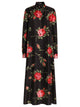 Dolce & Gabbana Rose Bouquet Print Twill Long Dress