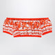 Dolce&Gabbana Maiolica-Print Cotton Poplin Top In Orange