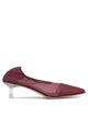 Studio Amelia Bordeaux Leather Heeled Shoes