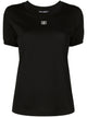 Dolce & Gabbana T-Shirt With Crystal Dg Logo