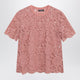 Dolce & Gabbana Shortsleeve Tshirt In Pink Corded Lace