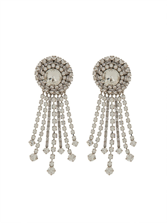 Alessandra Rich Round Clip-On Earrings