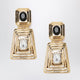 Alessandra Rich Gold-Tone Clip-On Earrings With Crystals