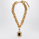 Alessandra Rich Gold-Tone Chain Necklace With Pendant