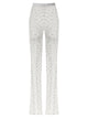 Alessandra Rich Rhinestone Lace Leggings
