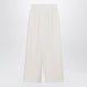 Loro Piana Lodger Trousers In Linen And Wool In Ivory