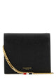 Thom Browne Black Leather Card Holder