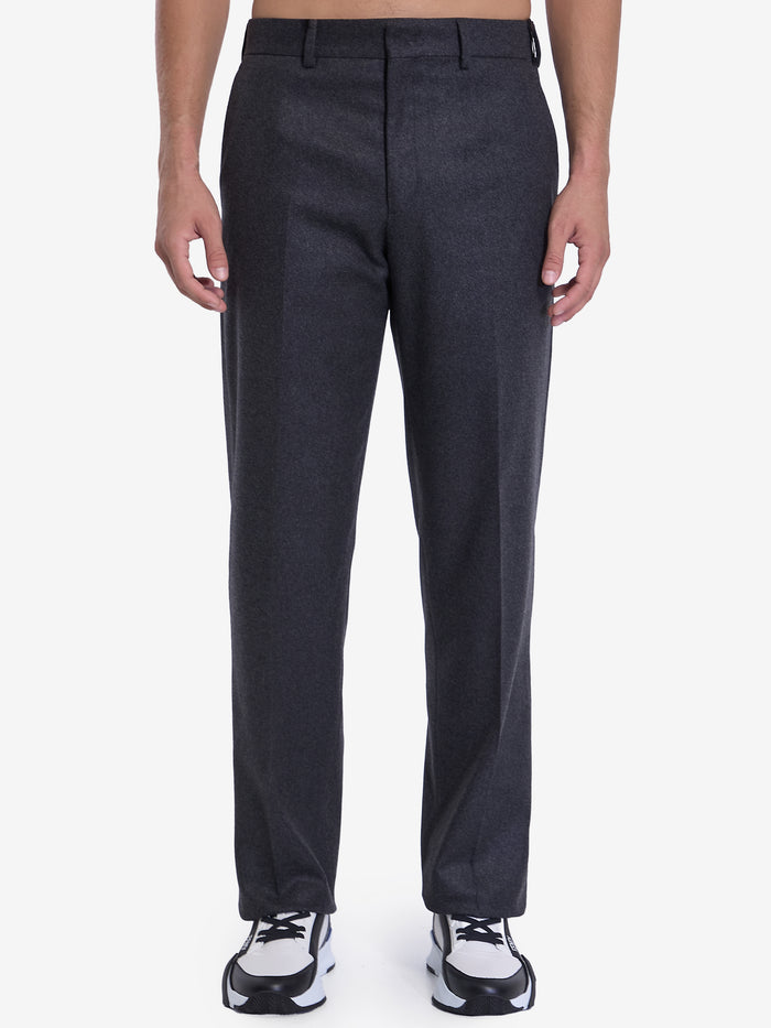Fendi Dark Grey Stretch Cashmere Pant