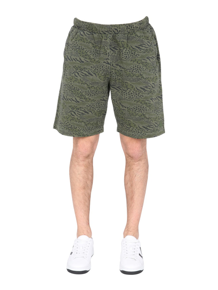 Kenzo Bermuda With Animal Print