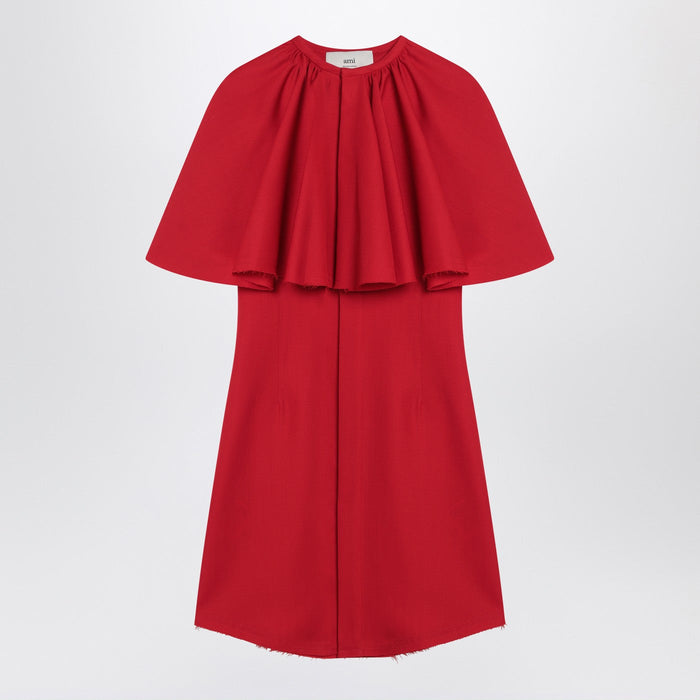 Ami Paris Mini Red Wool Dress
