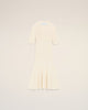 Ami Paris Short Dress In Raw Stripes
