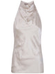 Balmain Halterneck Crepe Satin Top