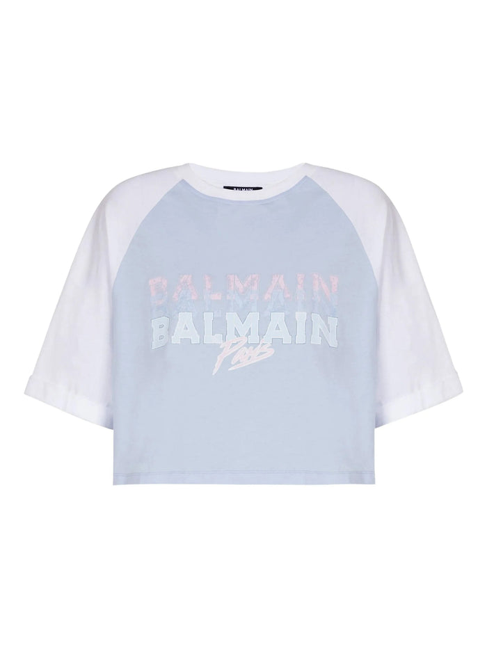 Balmain Cropped Ss T-Shirt