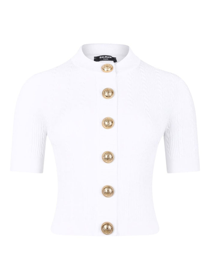 Balmain Crewneck Cardigan