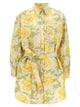 Kenzo ' Peonies Kimono Sleeve' Dress