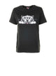 Kenzo Black T-Shirt With White Print.