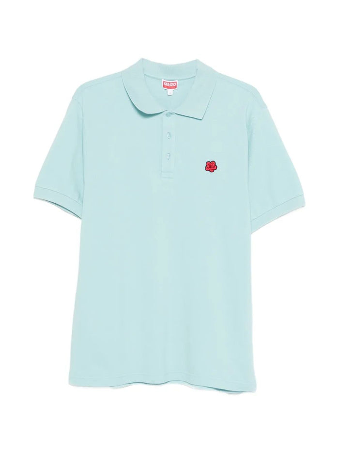 Kenzo Polo Gots Boke Flower Embroidered