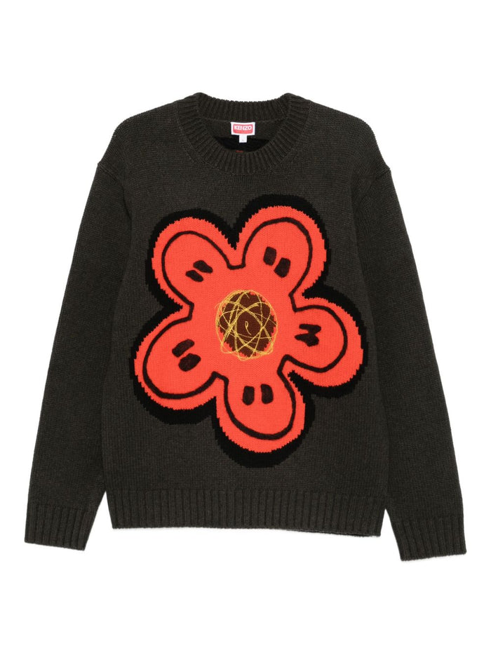 Kenzo Sweater With Boke Flower