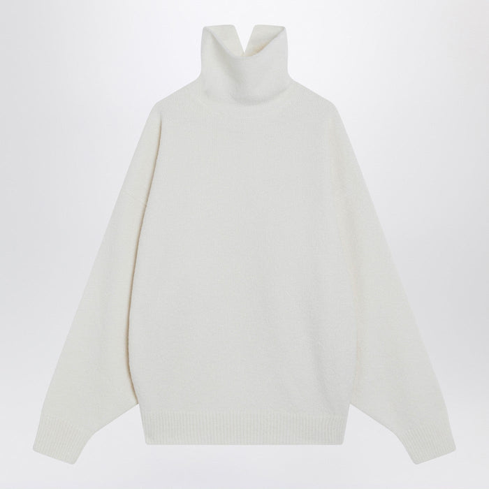 Fear Of God White Turtleneck Sweater In Wool