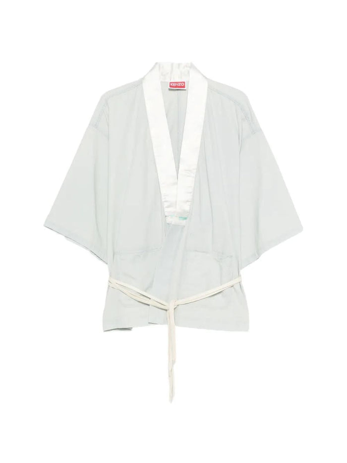 Kenzo Kenzo Contrast-Collar Wrap Shirt