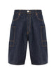 Kenzo Kenzo Cargo-Style Denim Shorts