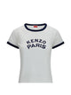 Kenzo White Blue Cotton T-Shirt