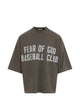 Fear Of God Baseball Club Heavy Cotton Jersey Tshirt In Faded Brown