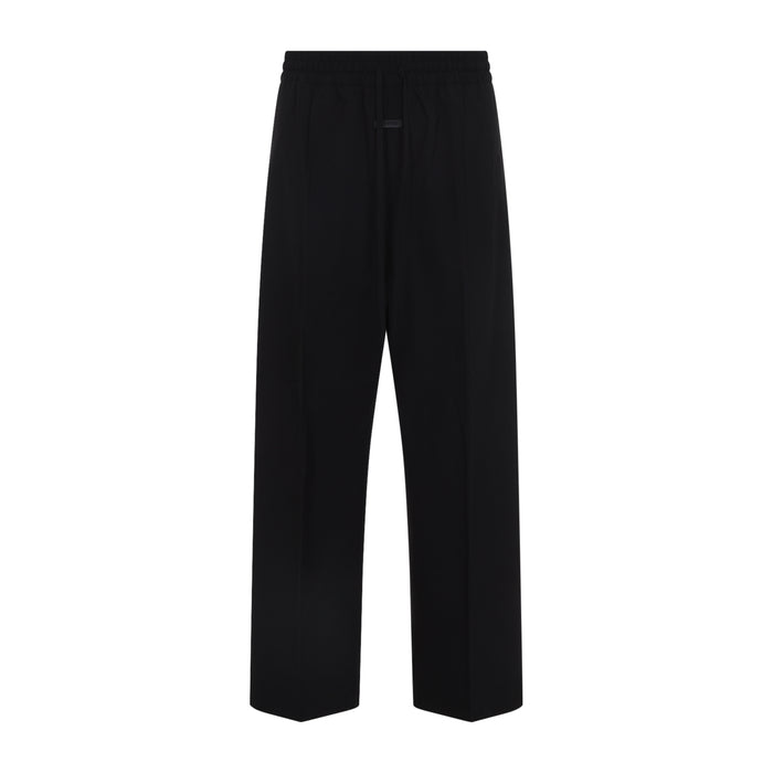 Fear Of God Fear Of God Cotton Wool Oxford Wide-Leg Drawstring Pants